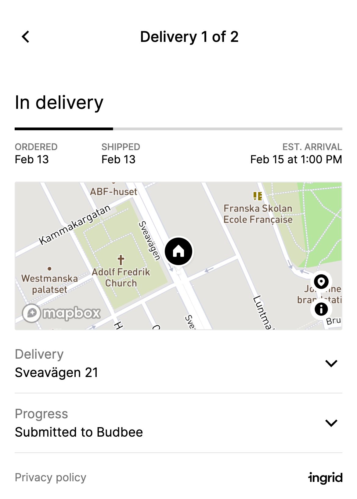 Tracking Multiparcel Parcel View