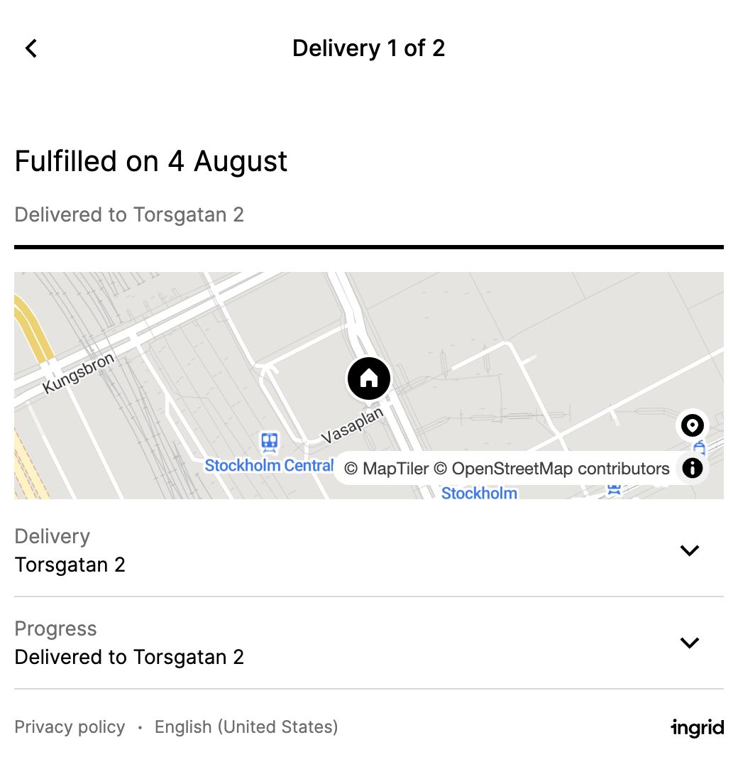 Tracking Multiparcel Parcel View
